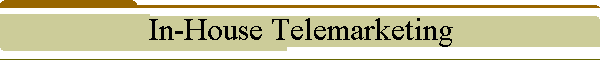 In-House Telemarketing